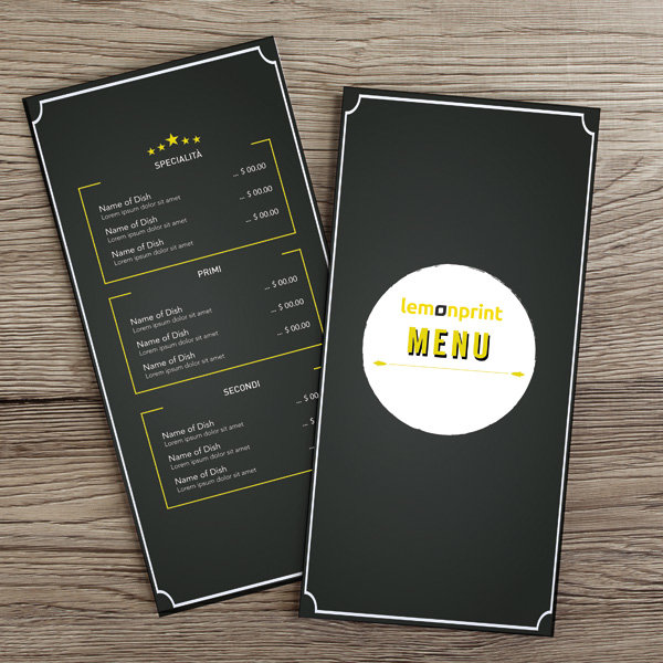 creare menù ristorante online